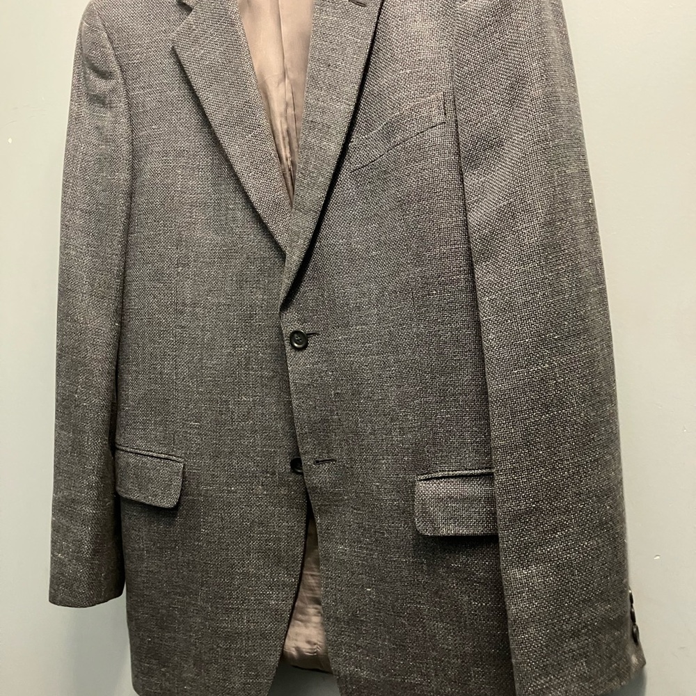Ermenegildo Zegna ~Soft~ Gray Sport Coat | wool+silk+cotton+linen | Taglia 52